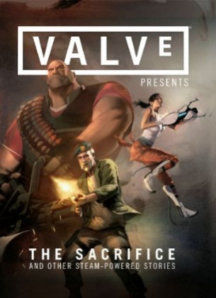 File:Chell on the Cover of The Sacrifice.png