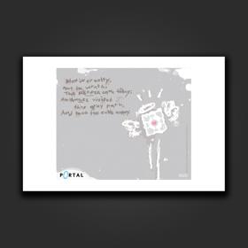 File:Merch Companion Cube poem print.jpg