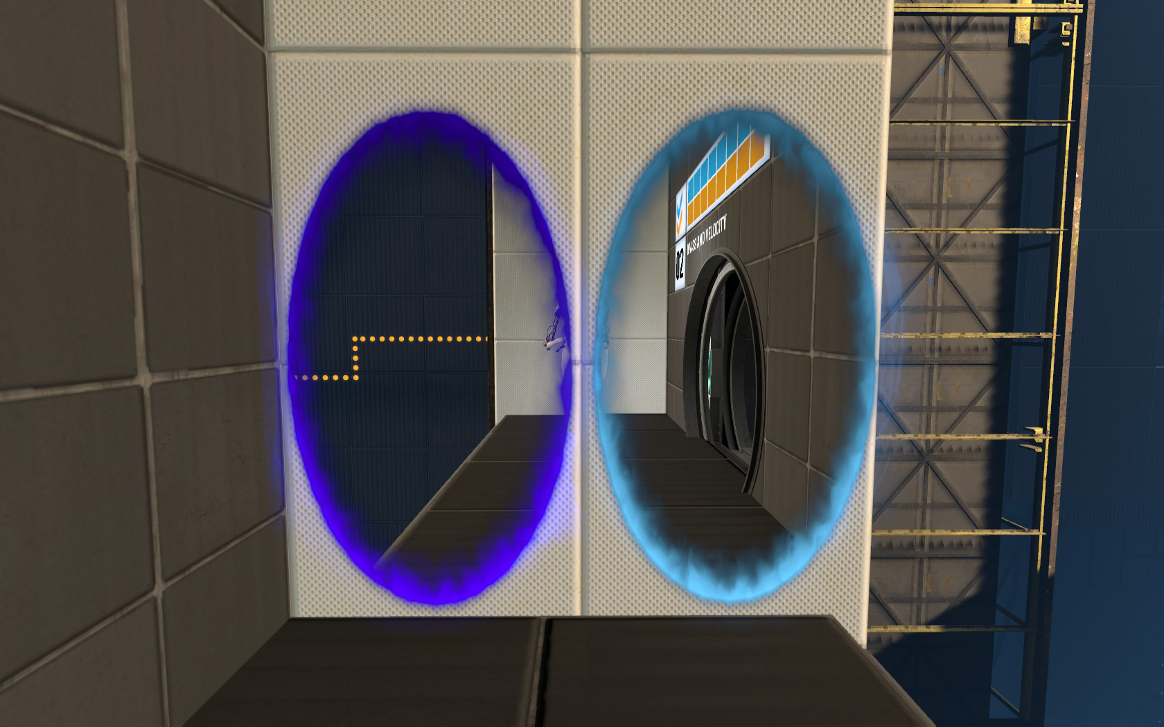 Порталы из игры Portal