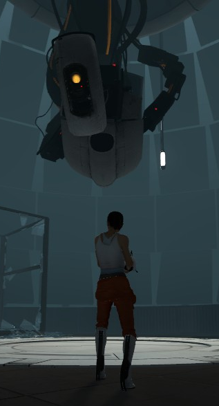 File:Chell and GLaDOS Size Comparison.png