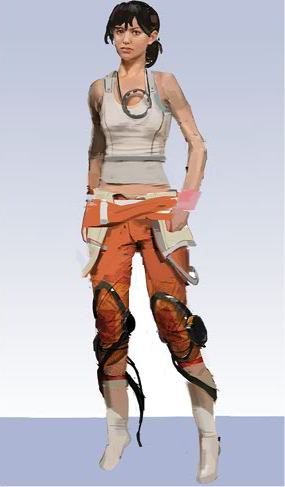 File:P2 Chell Concept Art 1.png
