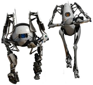 Atlas and P-body, the Co-op bots, in Portal 2