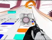 Le Cube de Voyage tel que vu dans Audiosurf dans le mode [as-portal].