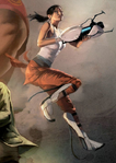 Chell's file showing her high level of tenacity from the Lab Rat comic.