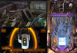 The final Wizard Mode encounter with GLaDOS on the virtual translite.