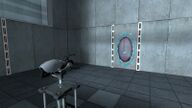 The decayed Test Chamber 02 in Portal 2