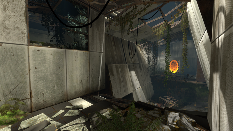 File:Portal 2 Chapter 1 deteriorated corridor.png
