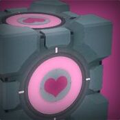Companion Cube icon from the official Steam Portal 2 group.