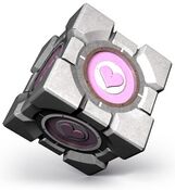 Companion Cube as seen in The Final Hours of Portal 2.