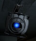 Wheatley enganchado a su raíl