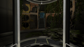 Portal 2-pelin kammiosulku hissistä katsottuna.