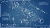 Another blueprint of the Aperture Science Handheld Portal Device