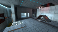 The Test Chamber as it appears in Portal