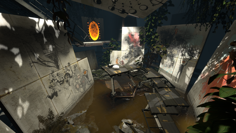 File:Portal 2 Chapter 1 mural room.png