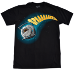 La Esfera Espacial en una camiseta.