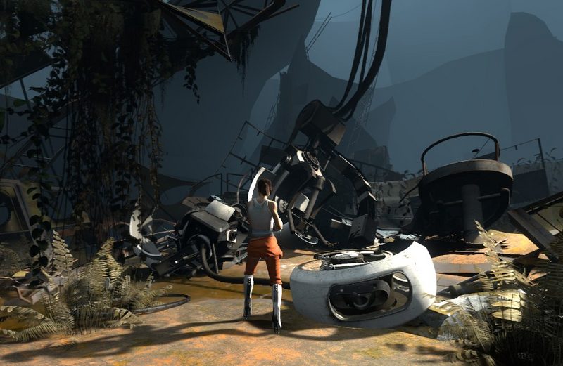 File:Chell and Dead GLaDOS Size Comparison.png