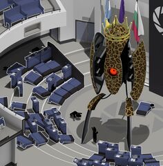 Animal King Takeover slide from Portal 2