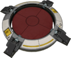 An active Portal 2 floor button