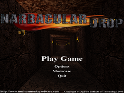 Narbacular Drop Main Menu.png