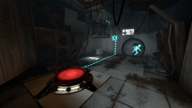 The decayed Test Chamber 00 from Portal 2